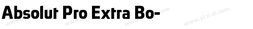 Absolut Pro Extra Bo字体转换 Absolut Pro Extra Bo字体转换